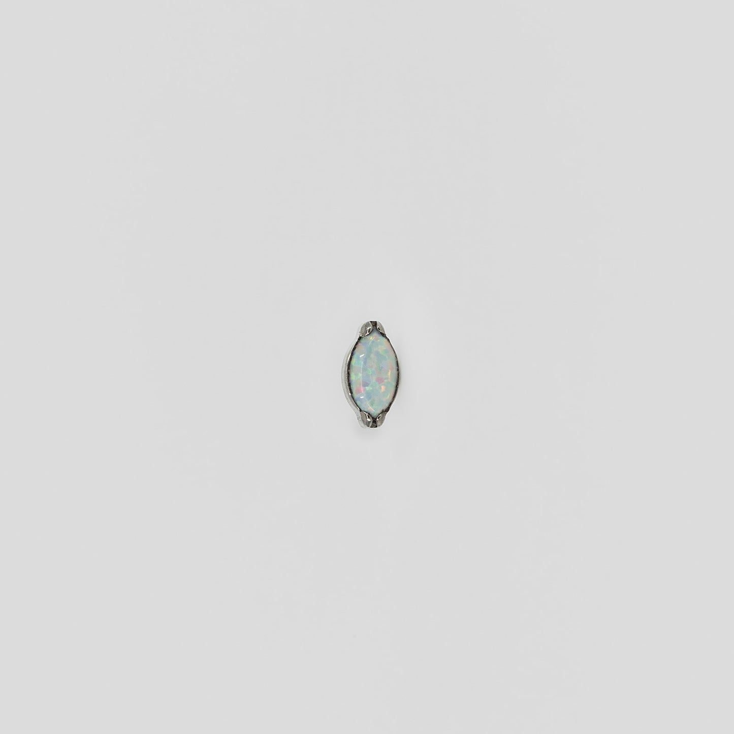 Marquise Opal Flat back Stud