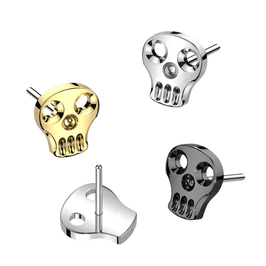 Skull Flat Back Stud